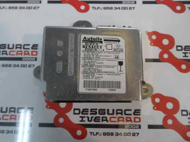 CENTRALITA AIRBAG RENAULT SCENIC II 2005 1.5 DCI D (101 CV)