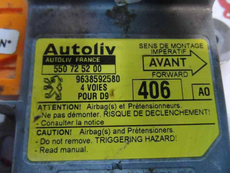 CENTRALITA AIRBAG PEUGEOT 406 BERLINA 2001 2.0 HDI (90 CV)