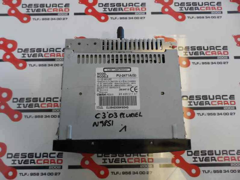SISTEMA AUDIO RADIO CD CITROEN C3 PLURIEL 2003 1.6 16V (109 CV)