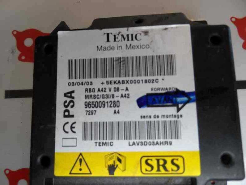 CENTRALITA AIRBAG CITROEN C3 PLURIEL 2003 1.6 16V (109 CV)