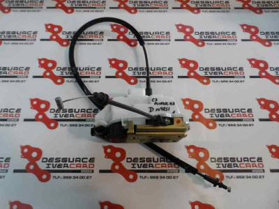 CERRADURA PUERTA DELANTERA DERECHA CITROEN C3 PLURIEL 2003 1.6 16V (109 CV)