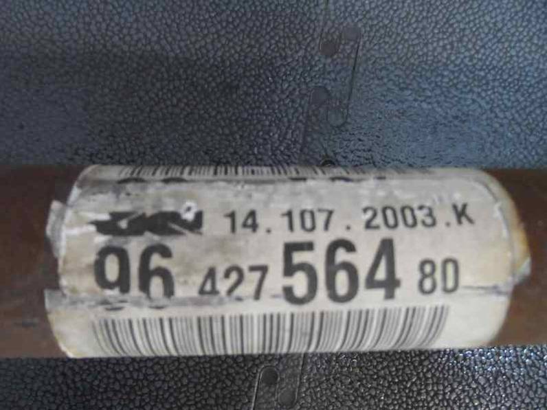 TRANSMISION DELANTERA DERECHA CITROEN C3 PLURIEL 2003 1.6 16V (109 CV)