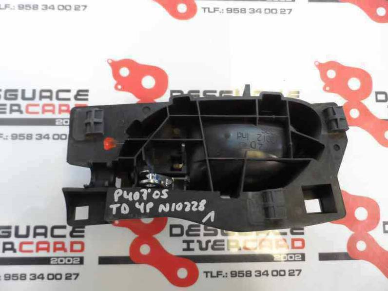 MANETA INTERIOR TRASERA DERECHA PEUGEOT 407 2004 2.0 16V HDI FAP (136 CV)