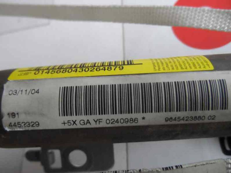 AIRBAG CORTINA DELANTERO DERECHO PEUGEOT 407 2004 2.0 16V HDI FAP (136 CV)