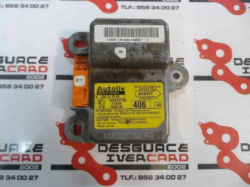 CENTRALITA AIRBAG PEUGEOT 406 BERLINA 1997 2.1 TURBODIESEL (109 CV)