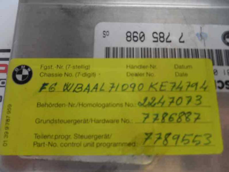 CENTRALITA MOTOR UCE BMW SERIE 3 BERLINA 1999 2.0 16V D (136 CV)