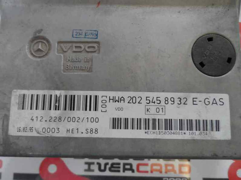 CENTRALITA MOTOR UCE MERCEDES CLASE C BERLINA 1993