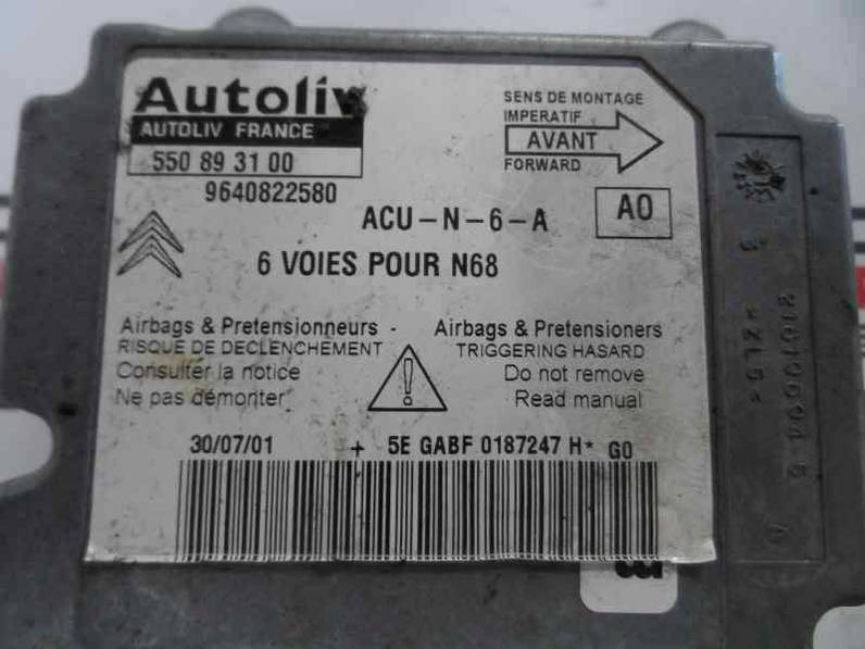 CENTRALITA AIRBAG CITROEN XSARA PICASSO 2002 1.8 (116 CV)