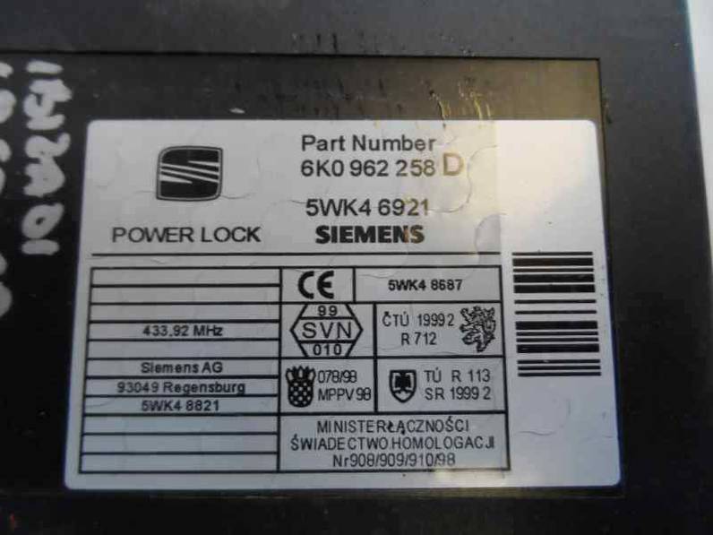 MODULO CONFORT SEAT IBIZA 2001 1.9 SDI (68 CV)