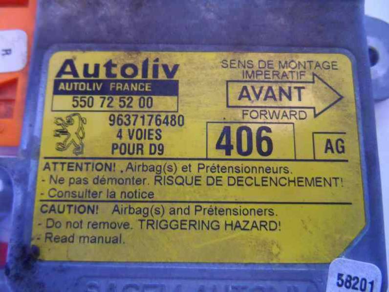 CENTRALITA AIRBAG PEUGEOT 406 BERLINA 1999 2.0 HDI (90 CV)