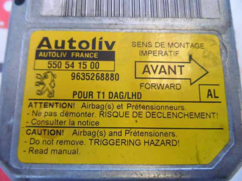 CENTRALITA AIRBAG PEUGEOT 206 BERLINA 1999 1.9 D (69 CV)