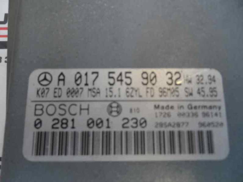 CENTRALITA MOTOR UCE MERCEDES CLASE E BERLINA DIESEL 1996 3.0 D (136 CV)