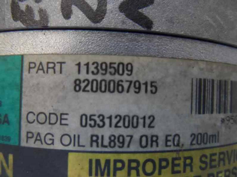 COMPRESOR AIRE ACONDICIONADO RENAULT ESPACE IV 2003 2.2 DCI TURBODIESEL (150 CV)