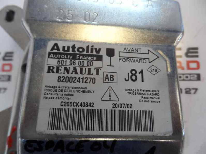 CENTRALITA AIRBAG RENAULT ESPACE IV 2003 2.2 DCI TURBODIESEL (150 CV)