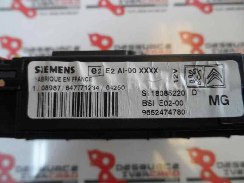 CAJA RELES FUSIBLES PEUGEOT 206 BERLINA 2005 1.1 (60 CV)