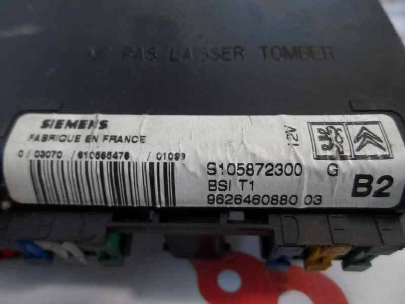 CAJA RELES FUSIBLES PEUGEOT 206 BERLINA 2001 1.9 D (69 CV)