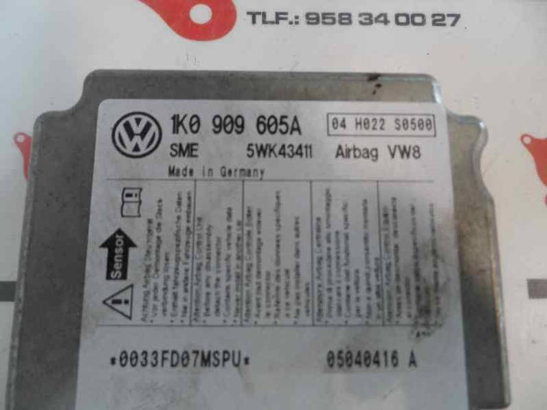 CENTRALITA AIRBAG VOLKSWAGEN GOLF V BERLINA 2004 1.6 16V FSI (116 CV)