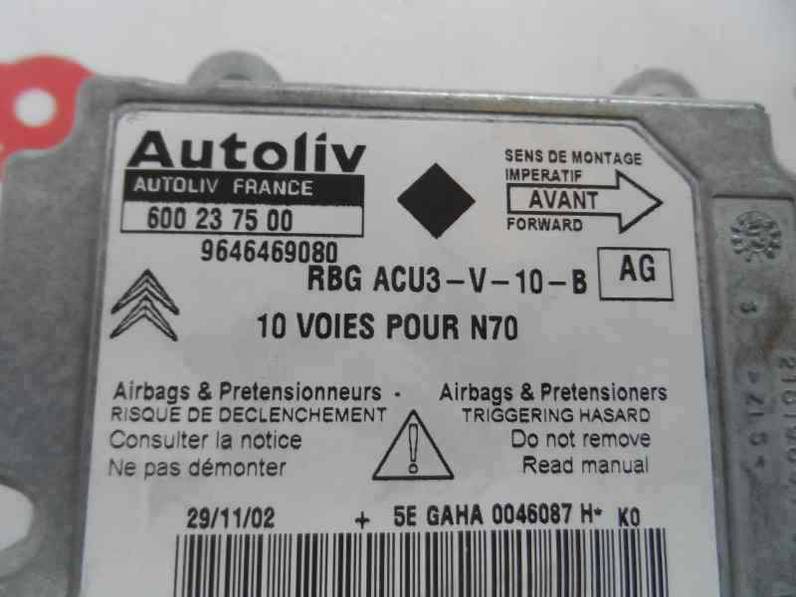 CENTRALITA AIRBAG CITROEN XSARA BERLINA 2003 2.0 HDI (90 CV)