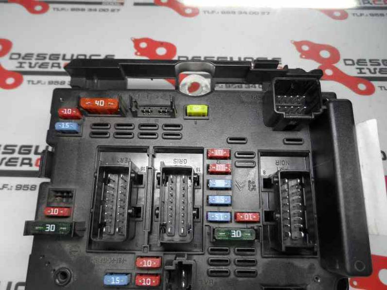 CAJA RELES FUSIBLES CITROEN XSARA PICASSO 2009 1.6 16V HDI (90 CV)