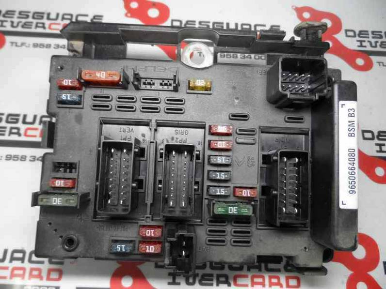 CAJA RELES FUSIBLES CITROEN XSARA BERLINA 2003 2.0 HDI (90 CV)