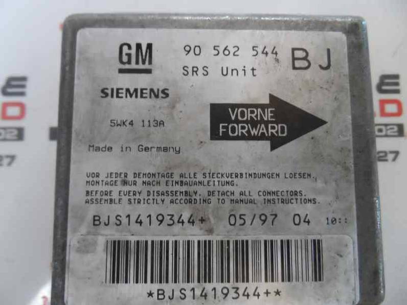 CENTRALITA AIRBAG OPEL ASTRA G BERLINA 1998 1.7 TURBODIESEL (68 CV)