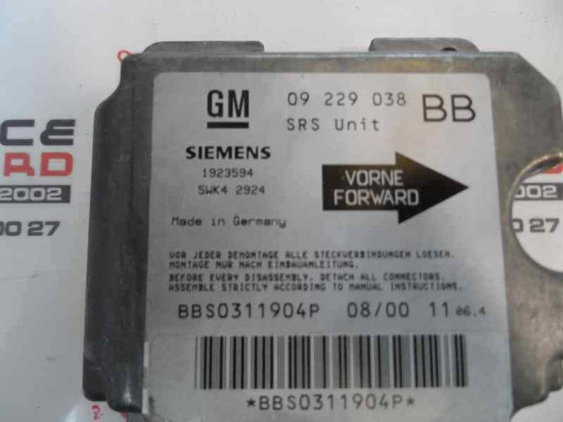 CENTRALITA AIRBAG OPEL CORSA B 2000 1.7 D (60 CV)