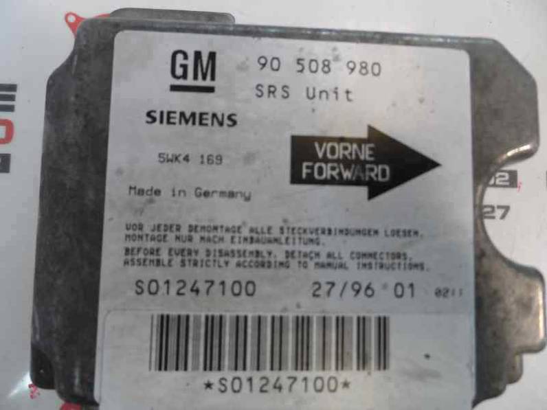 CENTRALITA AIRBAG OPEL VECTRA B BERLINA 1996 1.7 TURBODIESEL (82 CV)