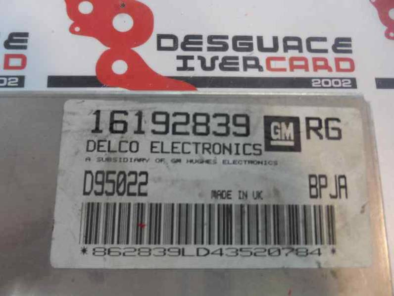 CENTRALITA MOTOR UCE OPEL ASTRA F BERLINA 1991 1.6 (75 CV)