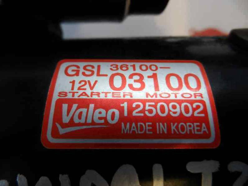 MOTOR ARRANQUE HYUNDAI I20 2010 1.2 (78 CV)