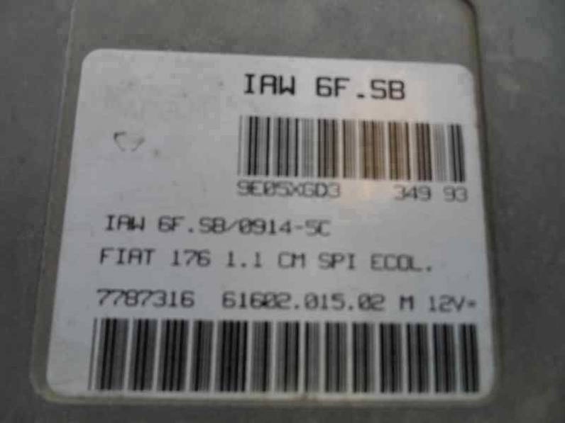 CENTRALITA MOTOR UCE FIAT PUNTO BERL 1993 1.1 (54 CV)