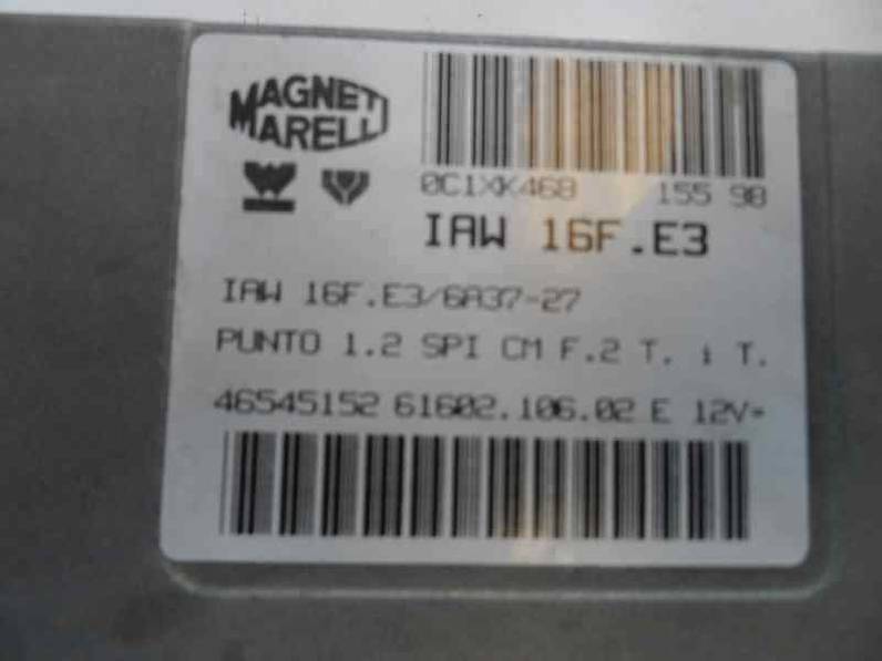 CENTRALITA MOTOR UCE FIAT PUNTO BERL 1993