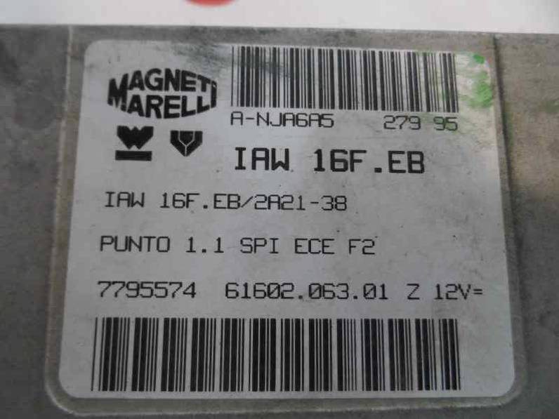 CENTRALITA MOTOR UCE FIAT PUNTO BERL 1993 1.4 (131 CV)