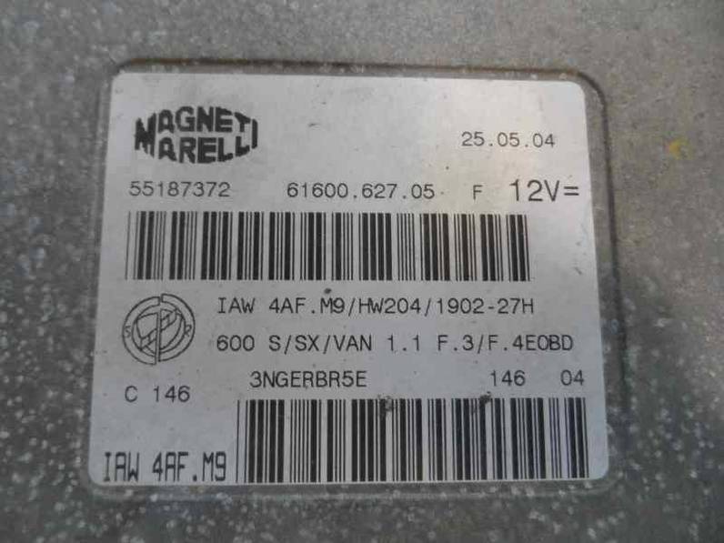 CENTRALITA MOTOR UCE FIAT SEICENTO 2004 1.1 (54 CV)