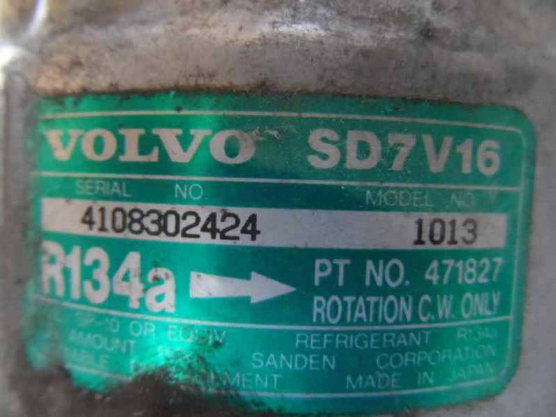 COMPRESOR AIRE ACONDICIONADO VOLVO SERIE 460 1989 1.7 TURBO (120 CV)