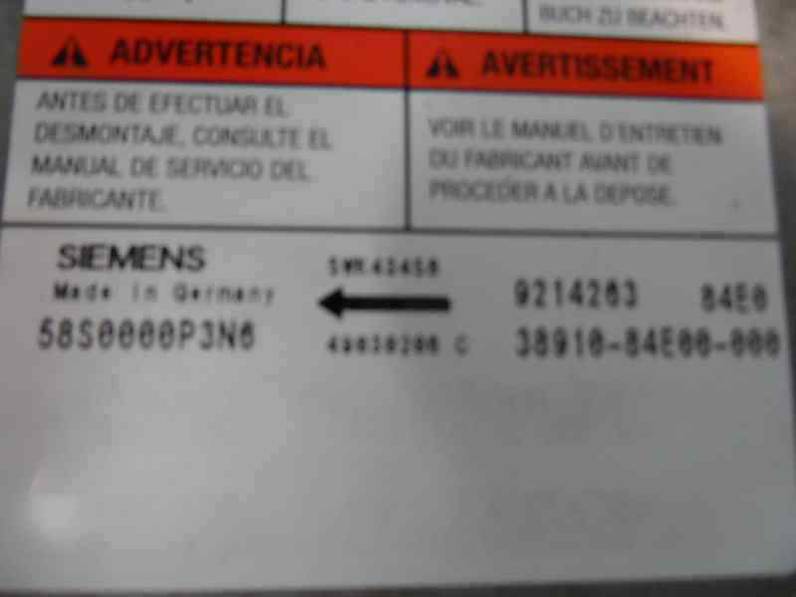 CENTRALITA AIRBAG SUZUKI WAGON R RB 2005 1.3 DDIS D (69 CV)