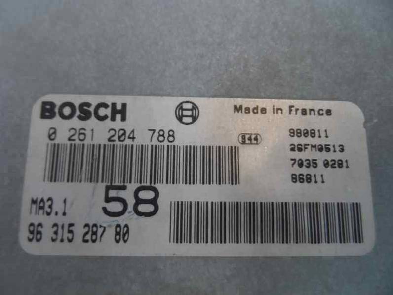 CENTRALITA MOTOR UCE CITROEN SAXO 1998 1.1 (60 CV)