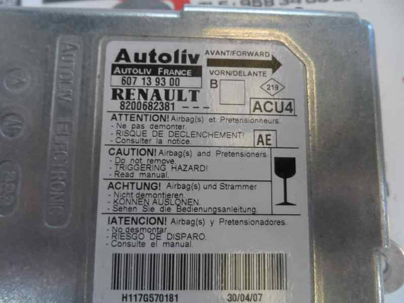 CENTRALITA AIRBAG RENAULT MEGANE II BERLINA 5P 2007 1.9 DCI D FAP (131 CV)