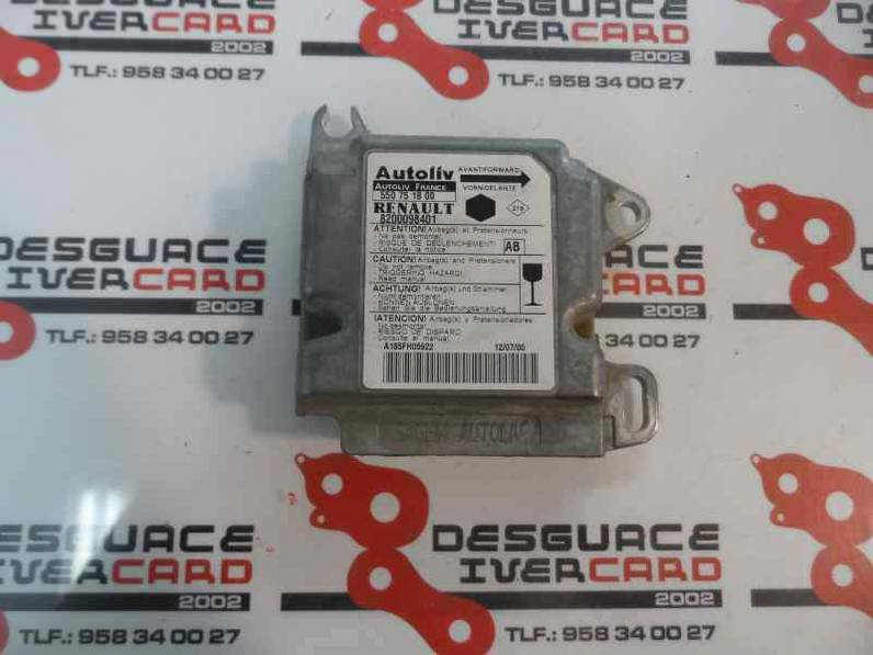 CENTRALITA AIRBAG RENAULT KANGOO 2000 1.9 D (64 CV)