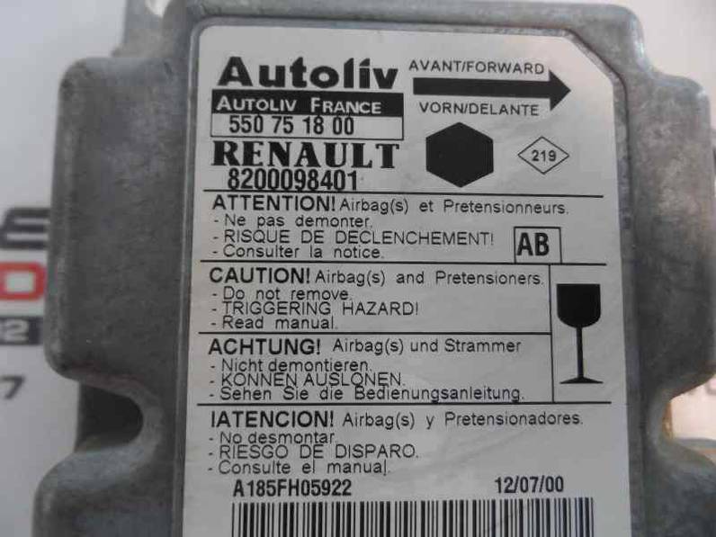 CENTRALITA AIRBAG RENAULT KANGOO 2000 1.9 D (64 CV)