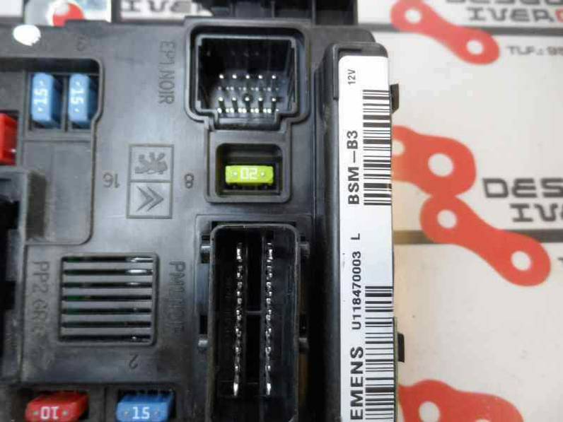 CAJA RELES FUSIBLES CITROEN XSARA PICASSO 2007 1.6 16V HDI (90 CV)