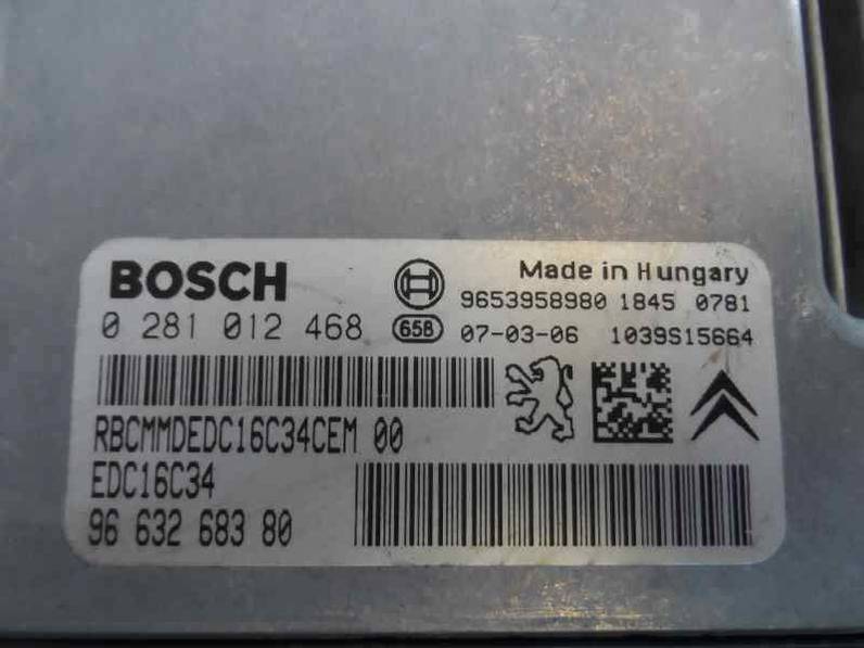 CENTRALITA MOTOR UCE CITROEN XSARA PICASSO 2007 1.6 16V HDI (90 CV)