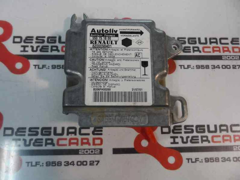 CENTRALITA AIRBAG RENAULT KANGOO 2001 1.9 D (54 CV)
