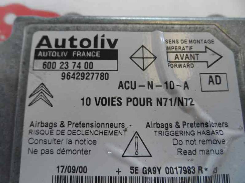 CENTRALITA AIRBAG CITROEN XSARA BERLINA 2000 1.9 D (69 CV)