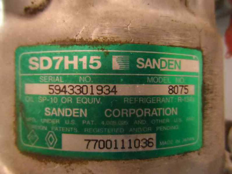 COMPRESOR AIRE ACONDICIONADO RENAULT LAGUNA 1998 1.6 (107 CV)