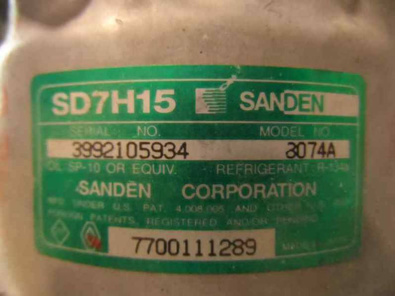 COMPRESOR AIRE ACONDICIONADO RENAULT LAGUNA 1998 1.9 DCI D (107 CV)