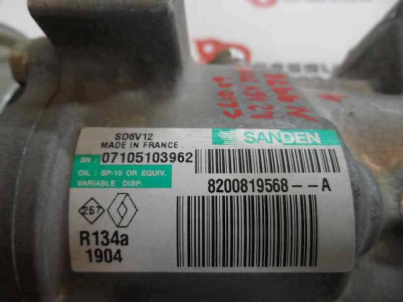 COMPRESOR AIRE ACONDICIONADO RENAULT CLIO III 2009 1.2 16V (101 CV)