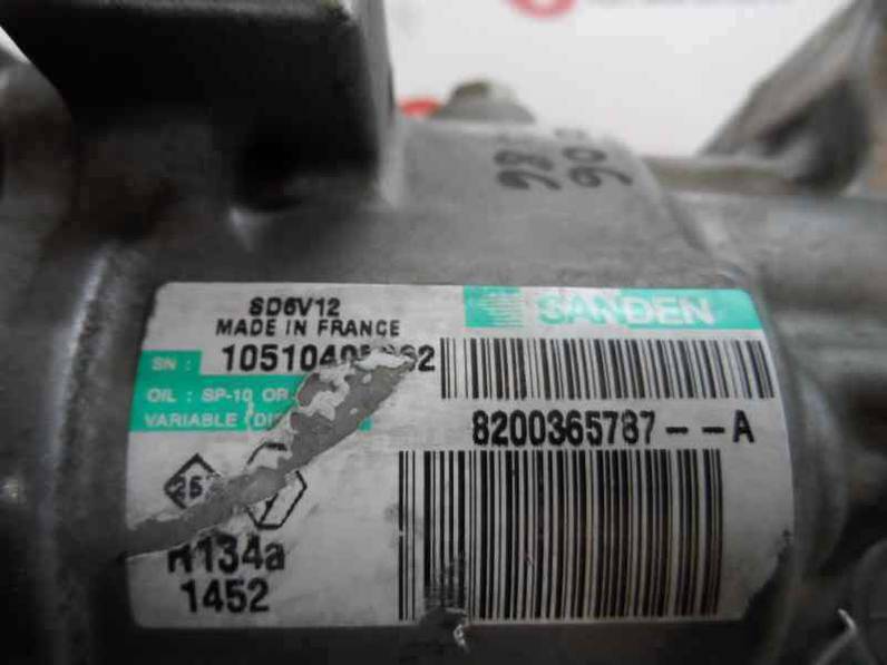 COMPRESOR AIRE ACONDICIONADO RENAULT CLIO III 2005 1.5 DCI D FAP (86 CV)
