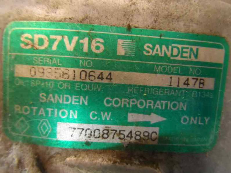 COMPRESOR AIRE ACONDICIONADO RENAULT CLIO I FASE I II 1991 1.2 (58 CV)