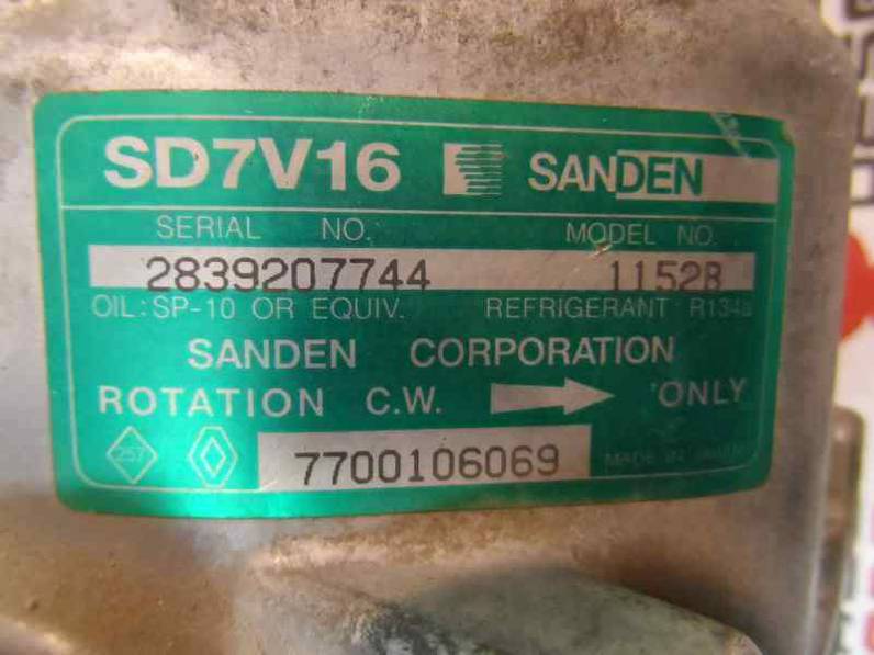 COMPRESOR AIRE ACONDICIONADO RENAULT TWINGO 1993 1.2 (54 CV)