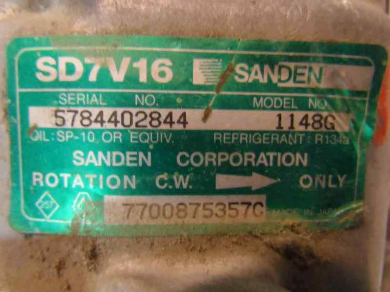 COMPRESOR AIRE ACONDICIONADO RENAULT CLIO II FASE I 1998 1.4 (75 CV)